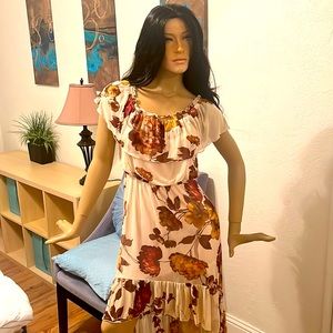 Hi-low Kate & Lily ruffled flowered summer dress